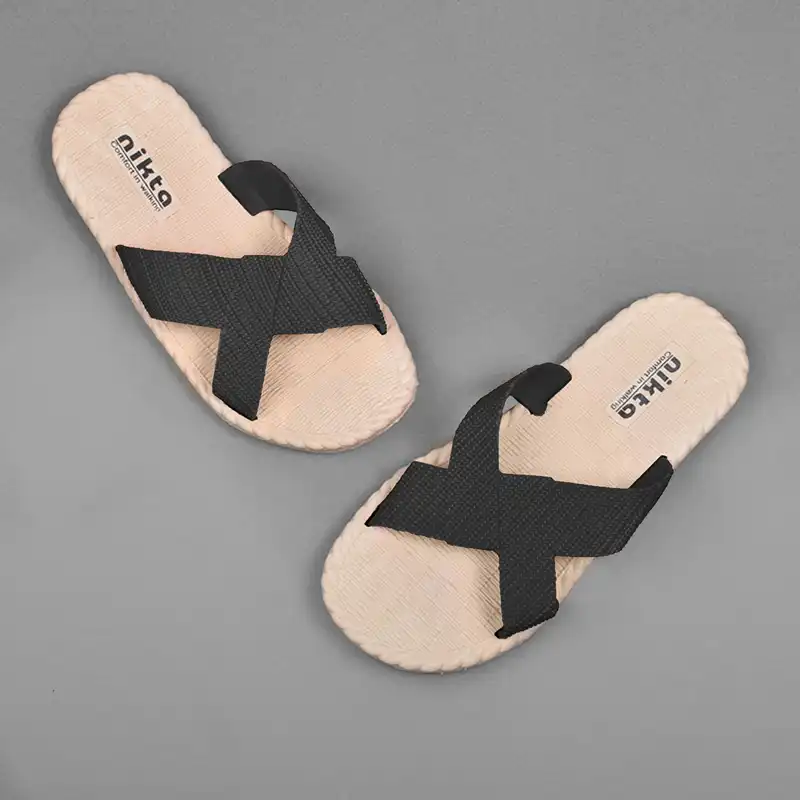 دمپایی زنانه نیکتا مدل ضربدری کد BK.2745