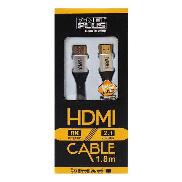 کابل HDMI کی نت پلاس مدل 4k طول 1.8 متر