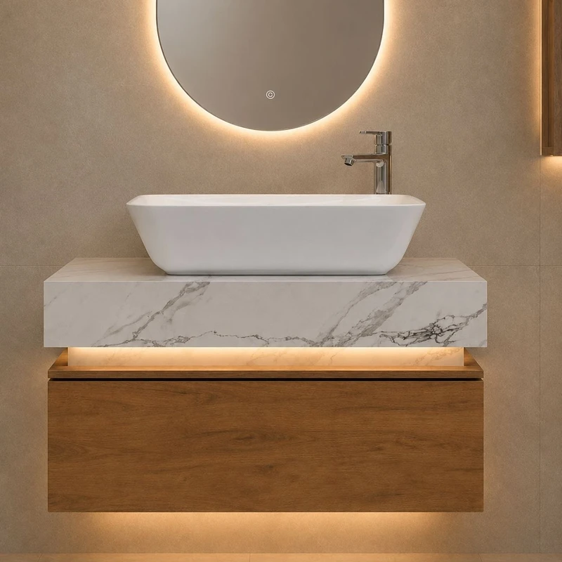 ست کابینت و روشویی مدل لئو