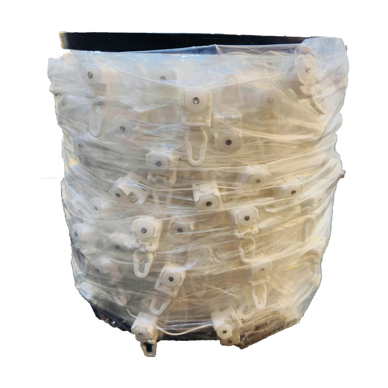 گیره چوب پرده مدل مینیمال چرخ دار طول 8 متر