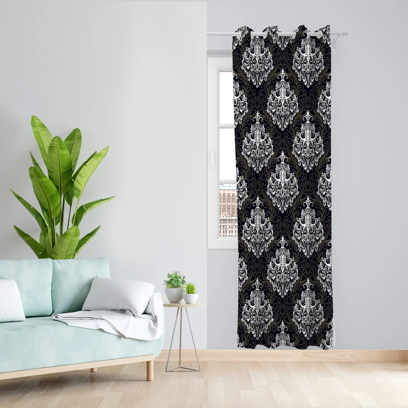 پرده طرح مدرن مدل مخمل پانچی کد 4198 z سایز 140x200 سانتی متر