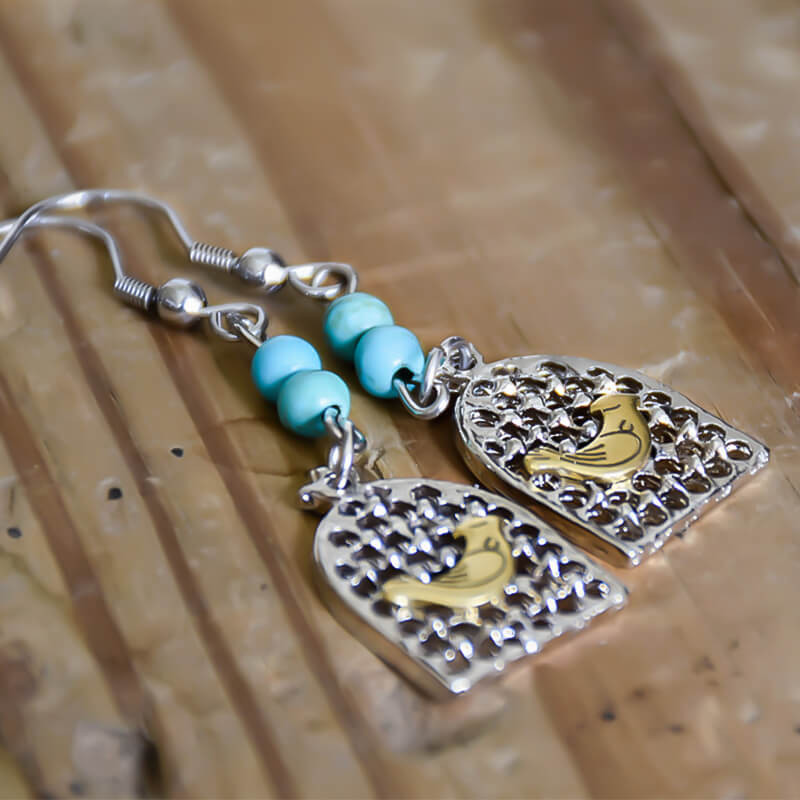 ست زنانه صنایع دست ساز باربد مدل مرغ آمین کد gh99