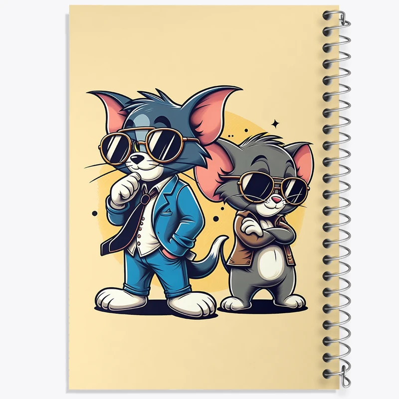 دفتر مشق 50 برگ خندالو طرح تام و جری (Tom And Jerry) کد N5091