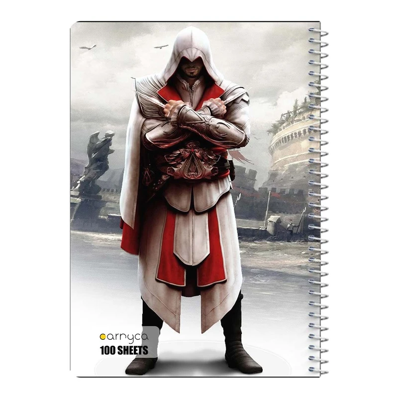 دفتر مشق 100 برگ سیمی کارنیکا طرح اساسینس Assassins Creed کد 70643