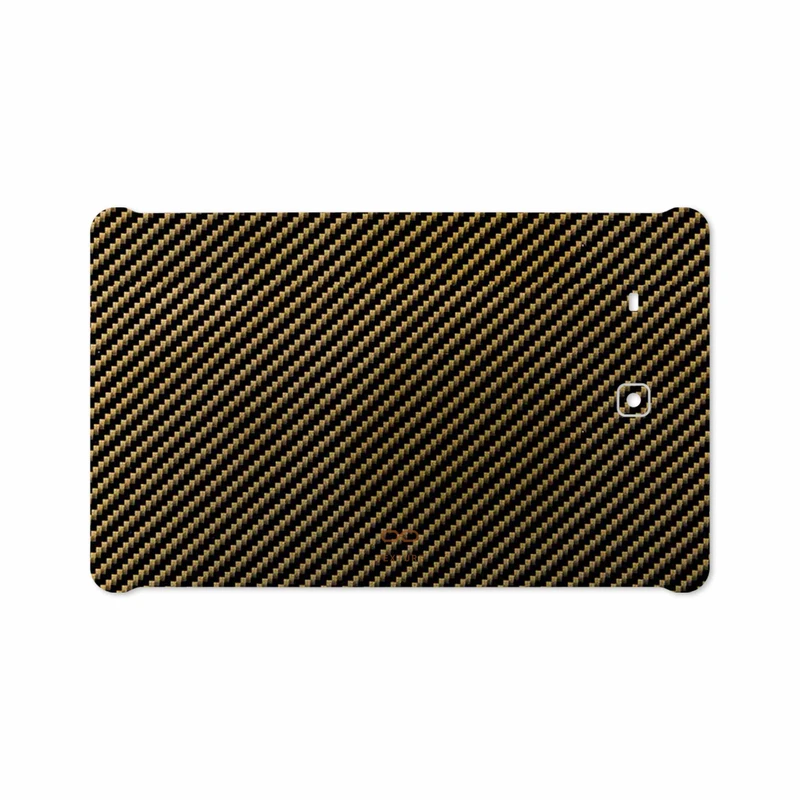 برچسب پوششی ماهوت مدل Glossy-Brown-Fiber مناسب برای تبلت سامسونگ Galaxy Tab E 9.6 2015 T560