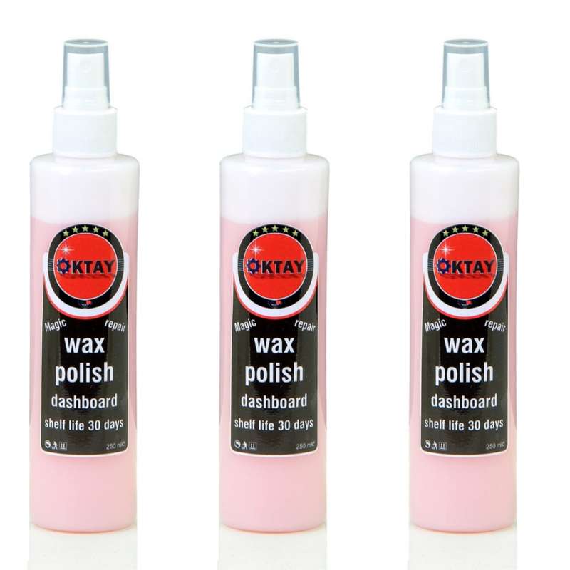 اسپری واکس داشبورد اکتای مدل نانو حجم 250 میلی لیتر بسته سه عددی