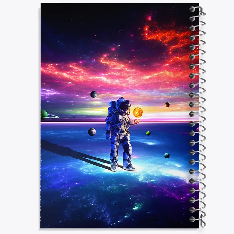 دفتر مشق 50 برگ خندالو طرح فضانورد کد F6030