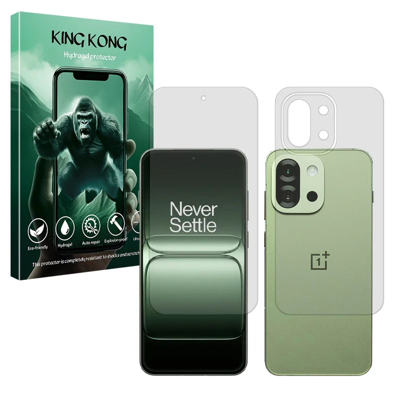 محافظ صفحه نمایش مات کینگ کونگ مدل Tough مناسب برای گوشی موبایل وان پلاس 13s به همراه محافظ پشت گوشی