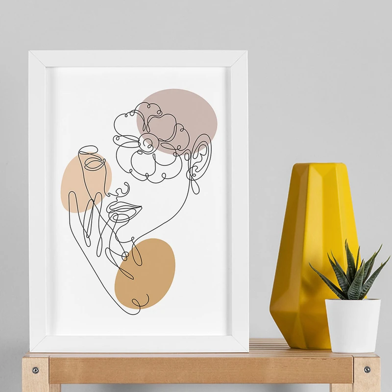 تابلو صبا طرح مدل دکوراتیو دخترانه کد 2697w