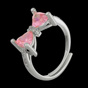 انگشتر زنانه مدل پاپیون جواهری پرنس کد Artcty22