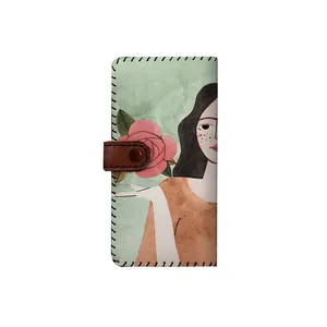    کیف پول چرمی ترمه طراحان ایده مدل نماد ماه مهر کد sm007