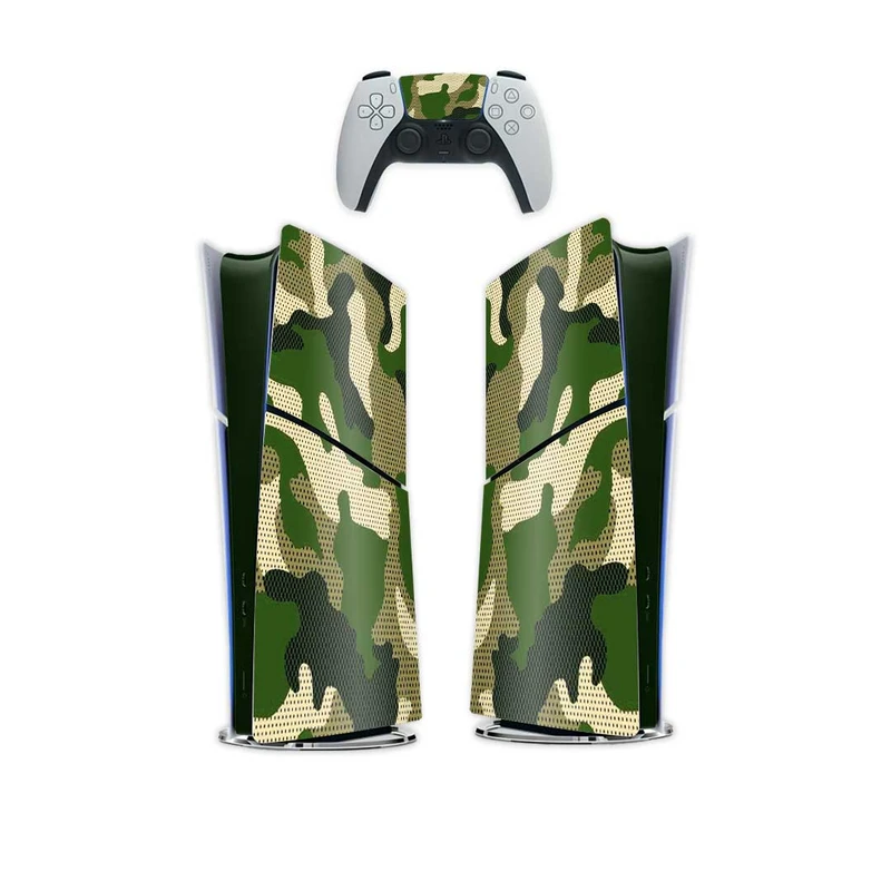 برچسب کنسول بازی پلی استیشن 5 اسلیم کایمون مدل CAMO کدP5S007 بسته 6عددی