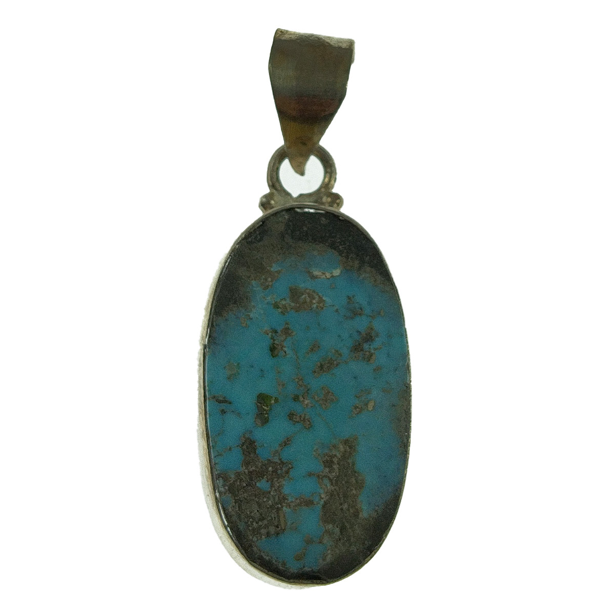 آویز گردنبند نقره زنانه سلین کالا مدل فیروزه نیشابور کد 32