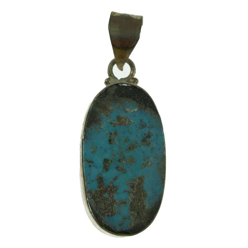 آویز گردنبند نقره زنانه سلین کالا مدل فیروزه نیشابور کد 32