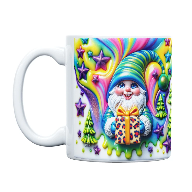 ماگ حس آمیزی طرح کریسمس مدل گنوم انرژی مثبت کد 16