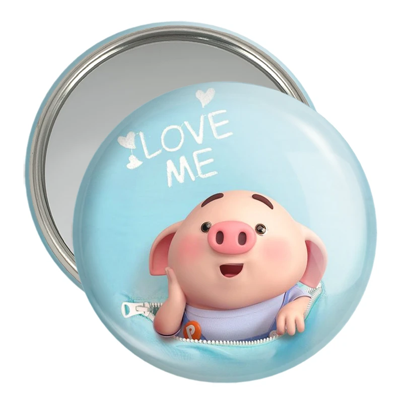 آینه جیبی خندالو مدل بچه خوک  کد 2968