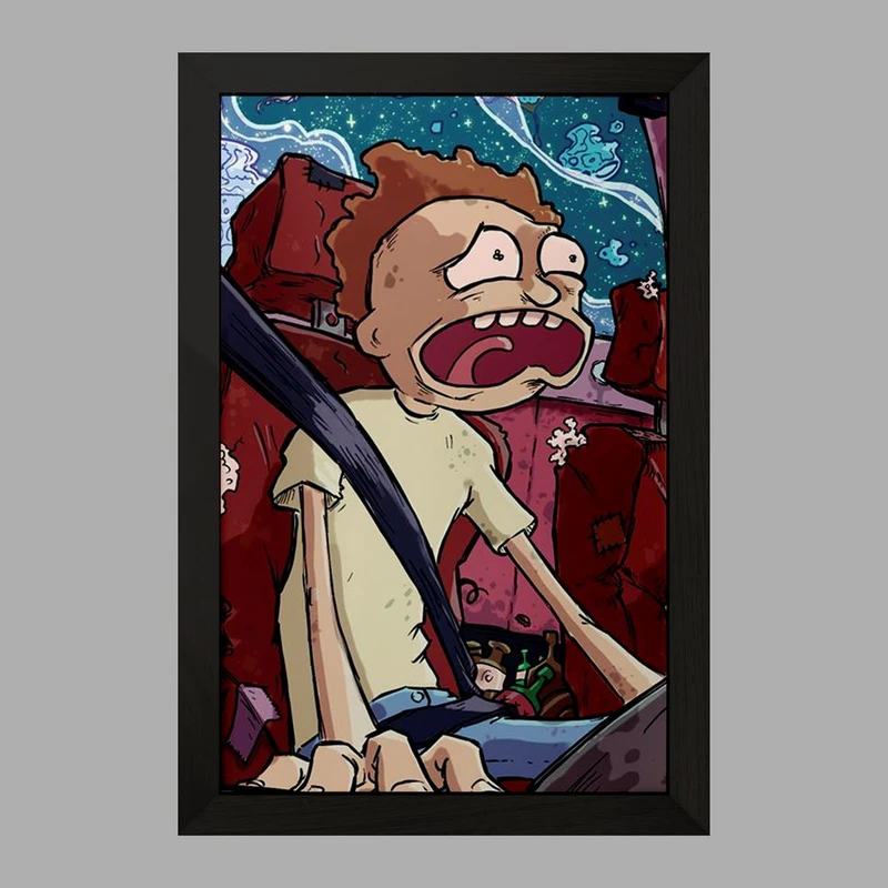 تابلو خندالو مدل انیمیشن ریک و مورتی Rick and Mort کد 26392