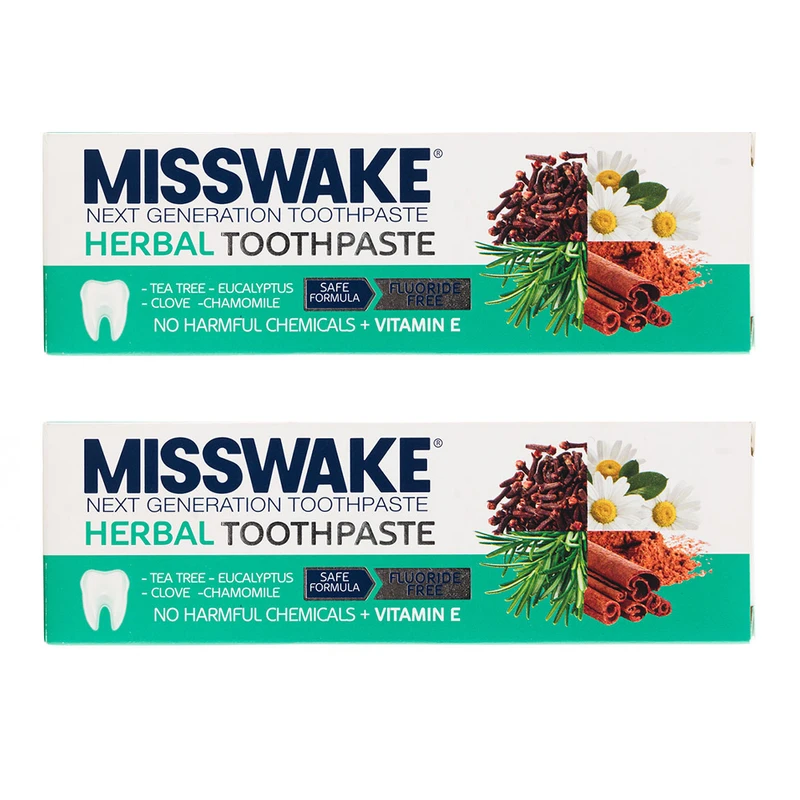 خمیر دندان میسویک مدل HERBAL حجم 75 میلی لیتر بسته دو عددی