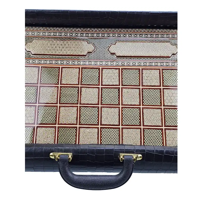 صفحه شطرنج خاتم کاری مدل شاهکار کد 21