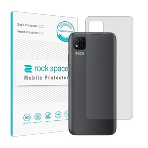 Transparent Rockspace HyGEL model phone back protector suitable for Xiaomi Poco C3 mobile phone