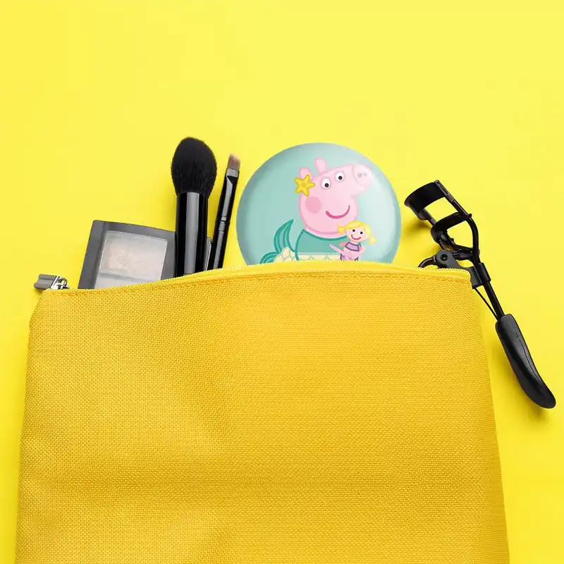 آینه جیبی خندالو مدل پپا انیمه پپاپیک Peppa pig کد 22062