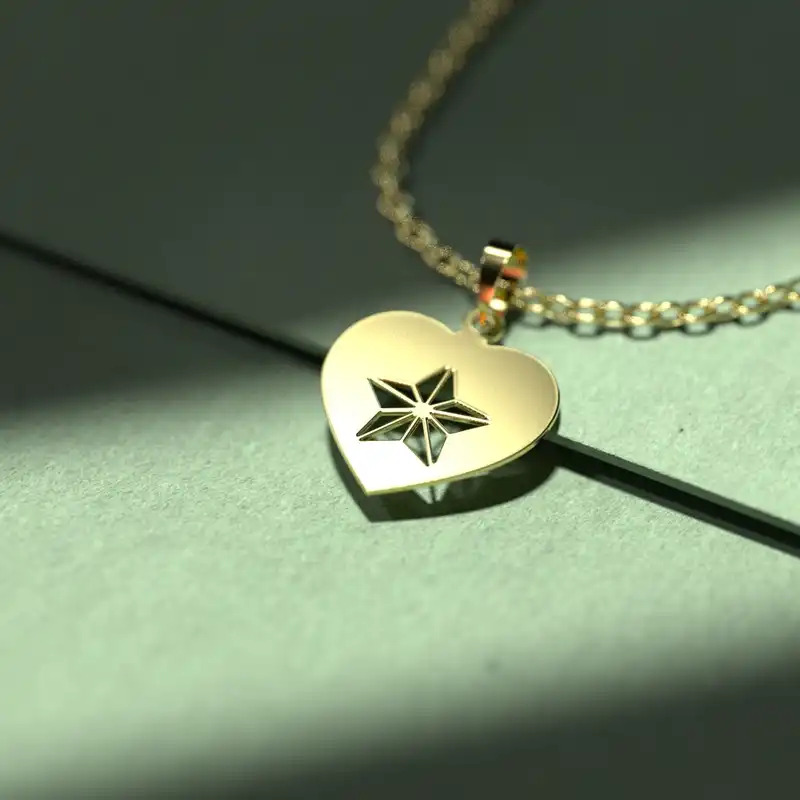 گردنبند طلا 18 عیار زنانه مدوپد مدل مستطیل کد CA10556