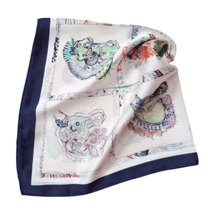 روسری  زنانه مدل ابریشم توییل طرح اسب