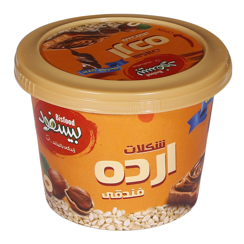 کرم ارده فندقی بیسفود مقدار 300 گرم