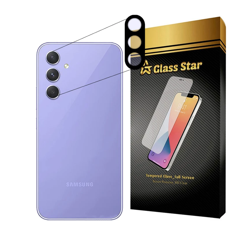 محافظ لنز دوربین گلس استار مدل 5DLENS مناسب برای گوشی موبایل سامسونگ Galaxy A54 5G