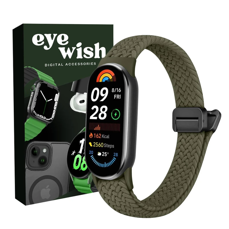 بند آی ویش مدل Braided magnet مناسب برای ساعت هوشمند شیائومی Mi band 9