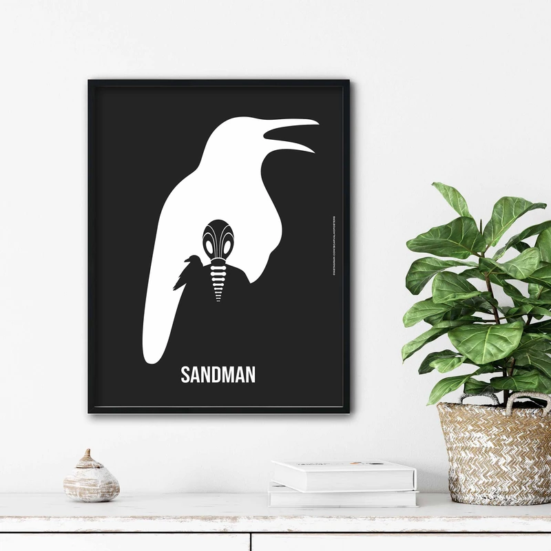 تابلو آتریسا طرح پوستر فیلم sand man مدل ATm386