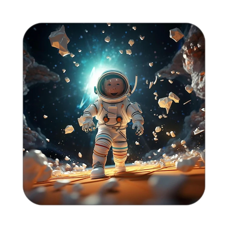 زیر لیوانی کاکتی طرح فضانورد مدل mp45939