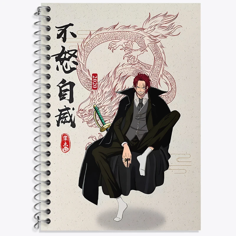 دفتر زبان 50 برگ خندالو مدل دو خط طرح انیمه وان پیس کد N3630