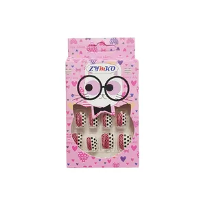 ناخن مصنوعی بچه گانه زیمکو مدل 1747 بسته 12 عددی