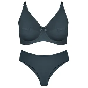 ست شورت و سوتین زنانه میسا مدل فنردار کد 4389 رنگ خاکستری