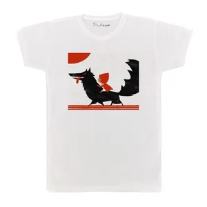 تی شرت آستین کوتاه بچگانه پرمانه طرح شنل قرمزی کد pmt.6256