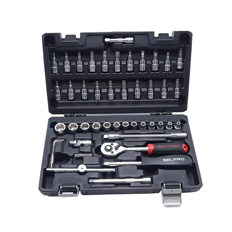 آچار و سری بکس و پیچ گوشتی سل پرو مدل 72546 مجموعه 46 عددی