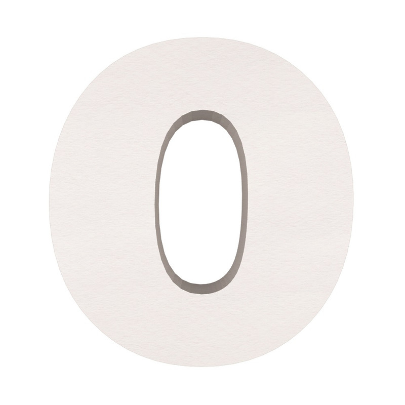 ماکت دکوری طرح حروف برجسته کد O-MEDIUM 