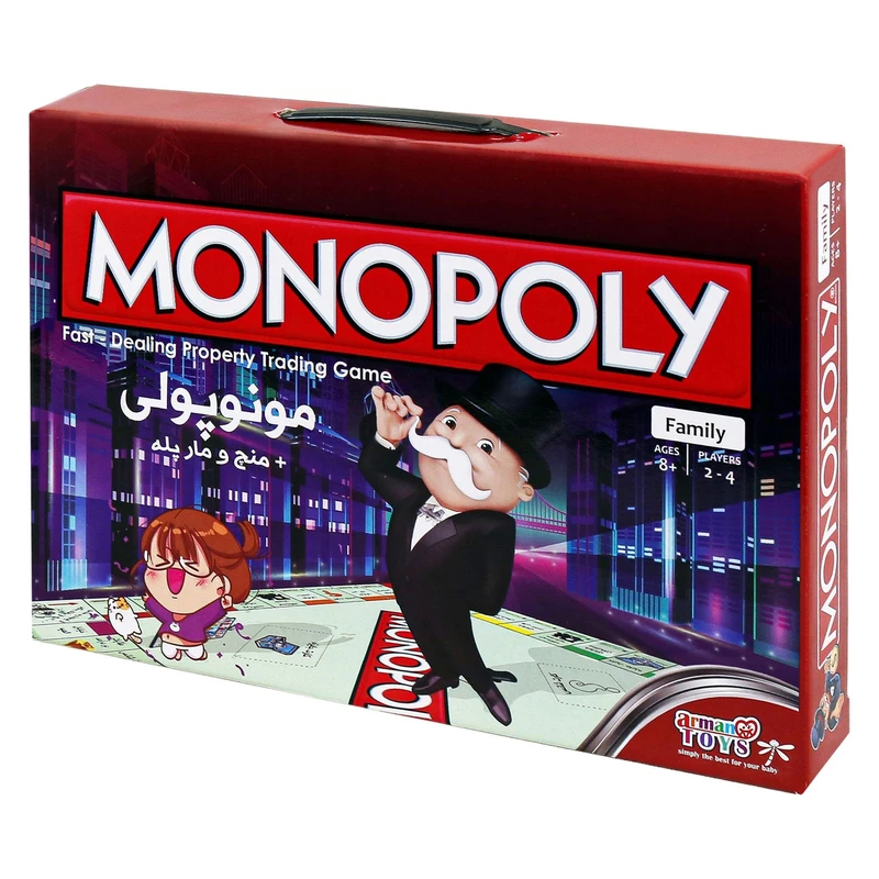 بازی فکری مونوپولی مدل منچ و مارپله