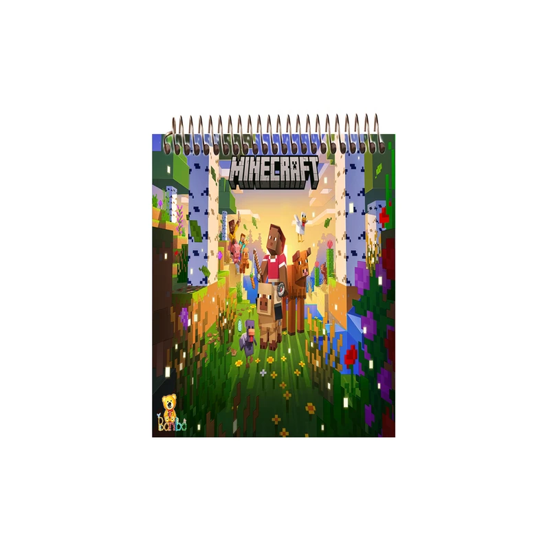 دفتر نقاشی 50 برگ بانیبو مدل ماینکرافت کد 2713