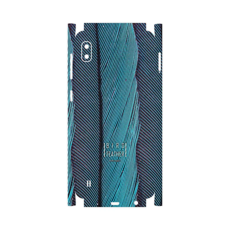 برچسب پوششی ماهوت مدل Turquoise feathers-FullSkin مناسب برای گوشی موبایل سامسونگ Galaxy A10