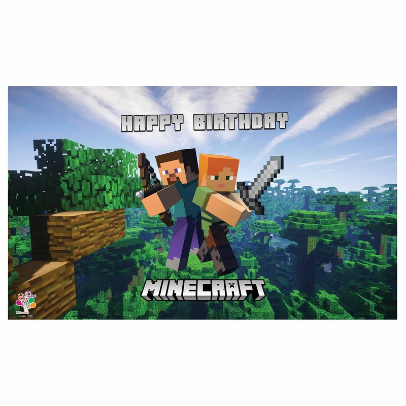   بنر تولد طرح ماینکرافت کد 356