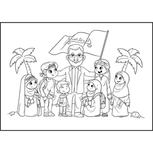 کاغذ رنگ آمیزی طرح اربعین کد 004 بسته 50 عددی