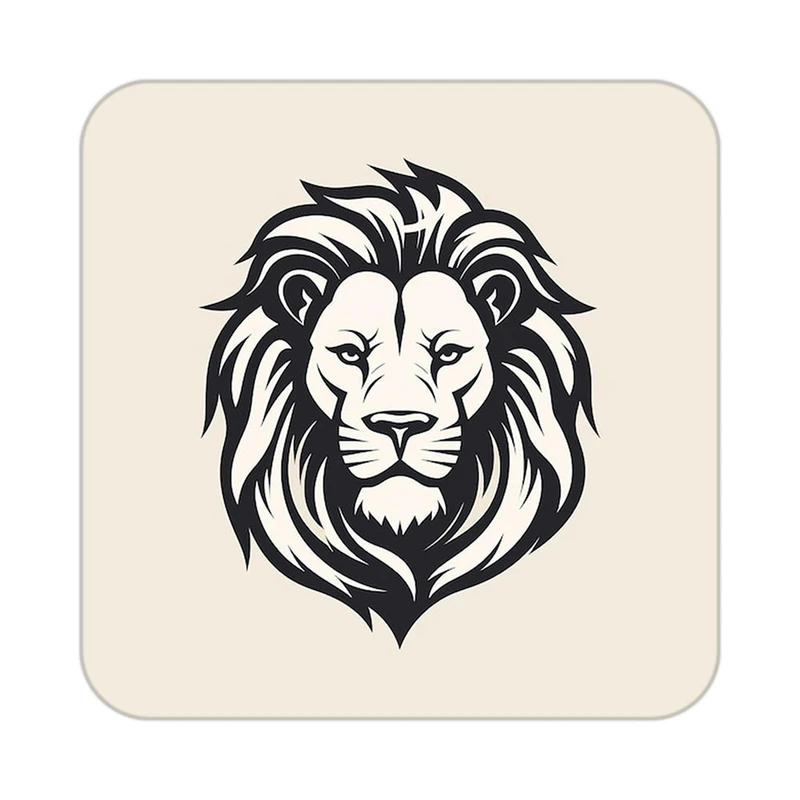 زیر لیوانی کاکتی طرح شیر مدل mp24141