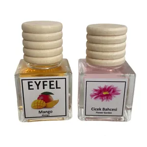 خوشبوکننده هوای خودرو ایفل مدل گل باغچه و انبه کد Flower garden-Mango حجم 10 میلی‌لیتر بسته 2 عددی