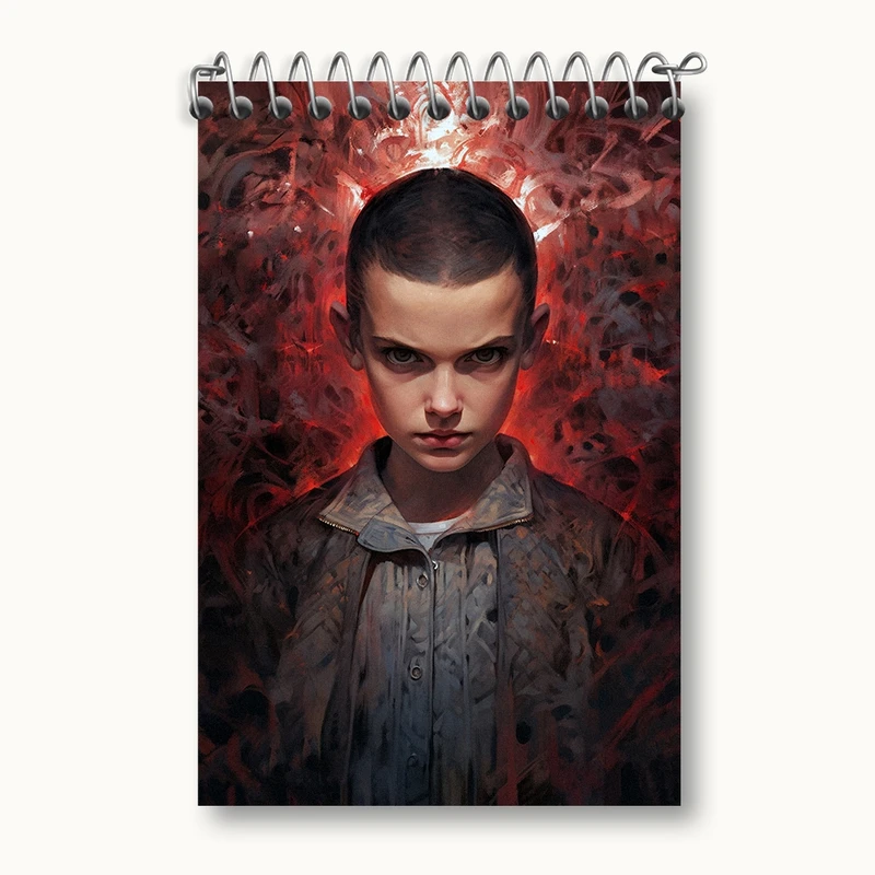 دفتر یادداشت 50 برگ خندالو مدل استرنجر تینگز (Stranger Things) کد F871