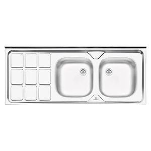 سینک ظرفشویی پرنیان استیل مدل PS3104 روکار