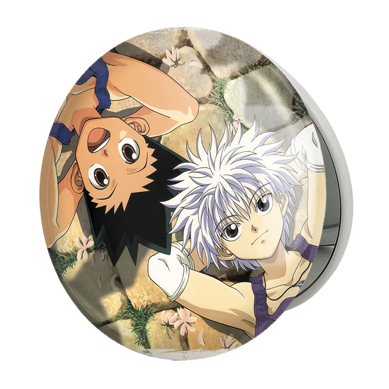 آینه جیبی خندالو طرح گون و کیلوا انیمه هانتر ایکس هانتر Hunter × Hunter مدل تاشو کد 11949 
