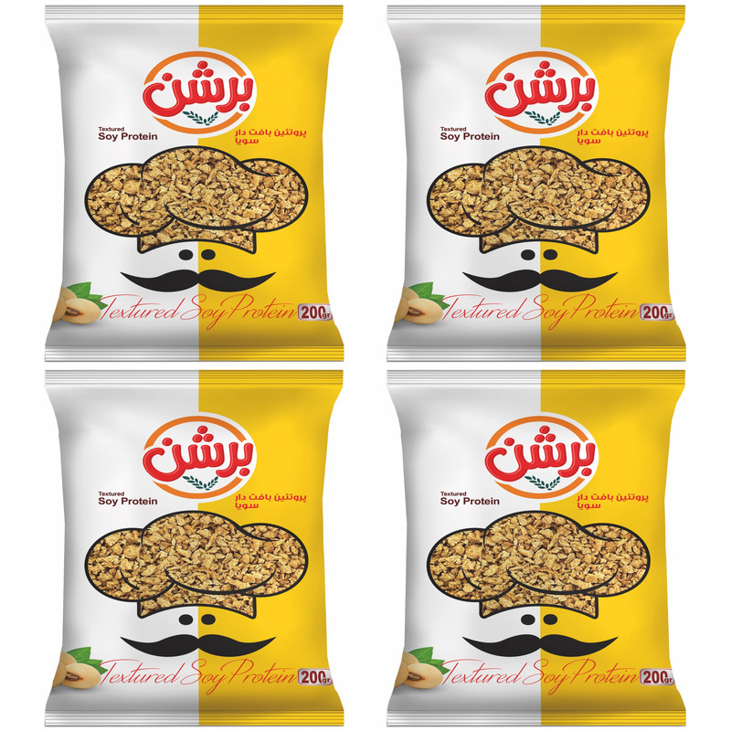سویا برشن  ریز دانه - ۲۰۰ گرم بسته ۴ عددی