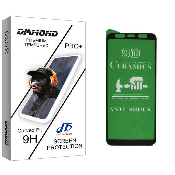 محافظ صفحه نمایش سرامیکی جی اف مدل Diamond glass مناسب برای گوشی موبایل سامسونگ Galaxy J4 Plus